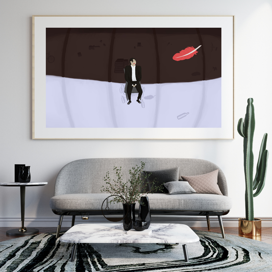 Weight of a Feather Matte poster