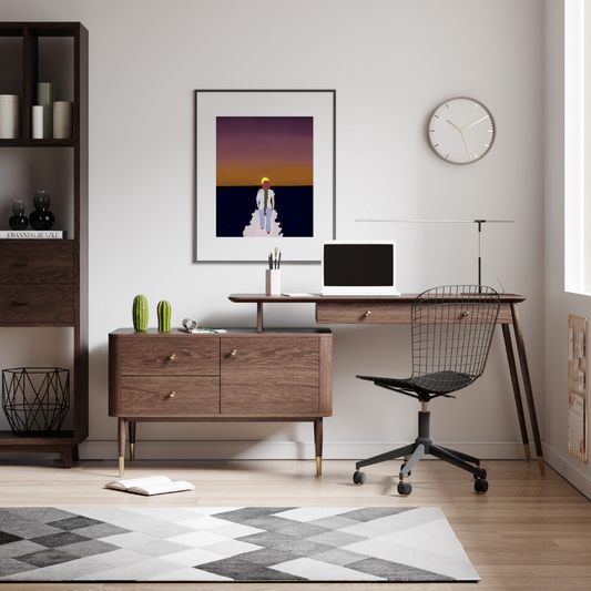 Held By Fire - Inspirational Wall Art Poster (portrait)