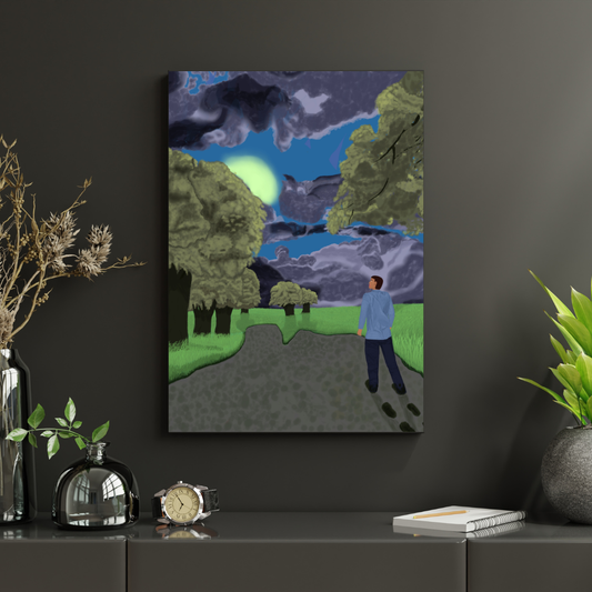 Beyond time of rain Canvas