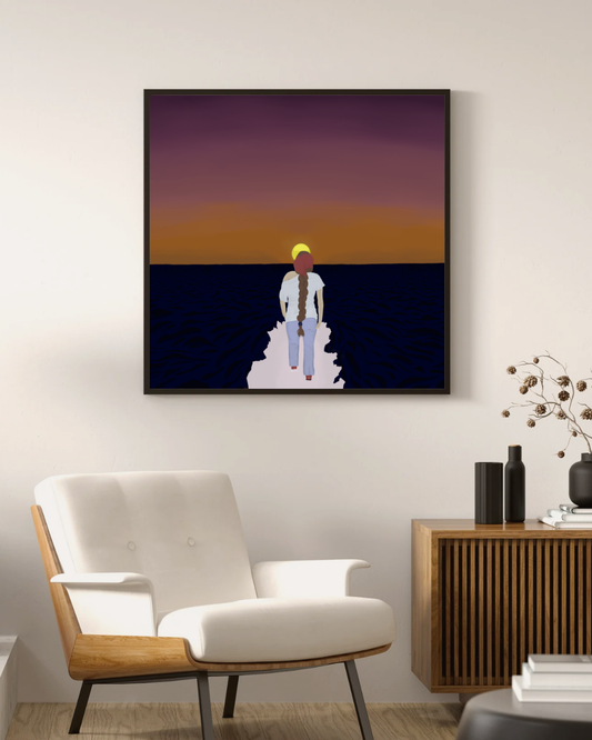 Held By Fire - Inspirational Wall Art Poster (landscape)