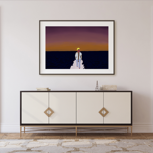 Held By Fire - Inspirational Wall Art Poster (landscape)