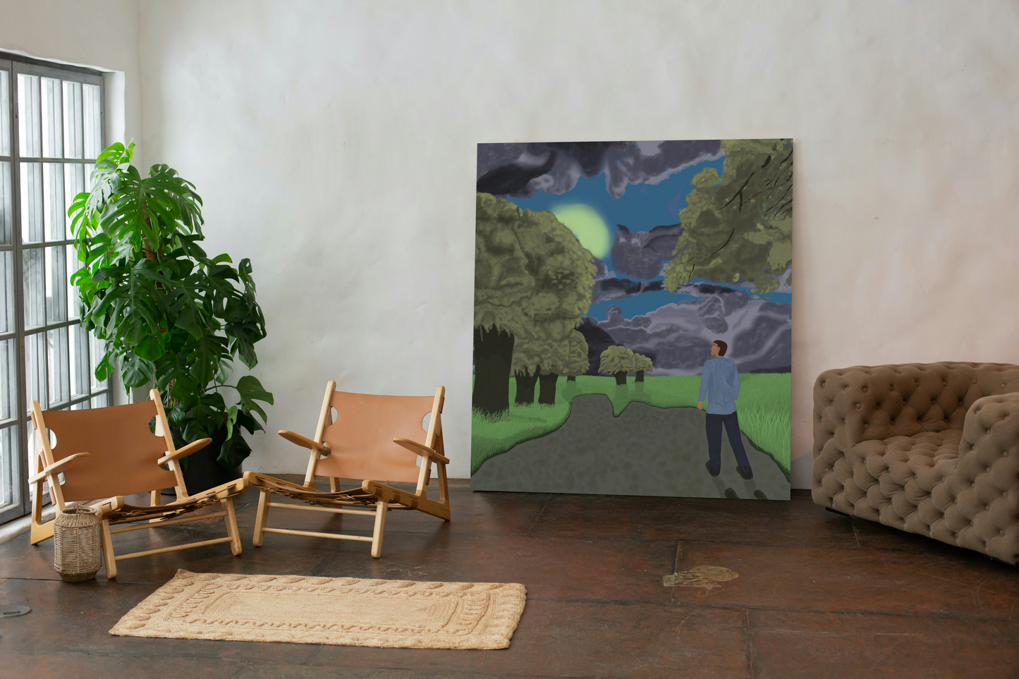 Beyond time of rain Canvas