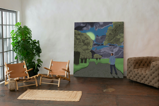 Beyond time of rain Canvas