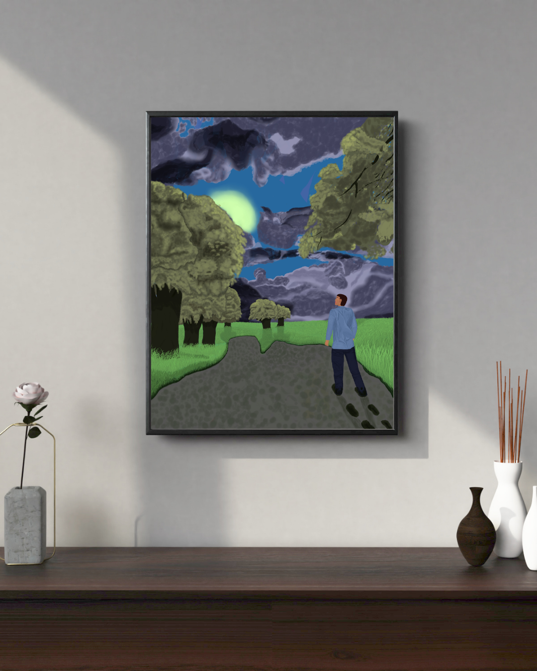 Beyond times of rain Matte poster