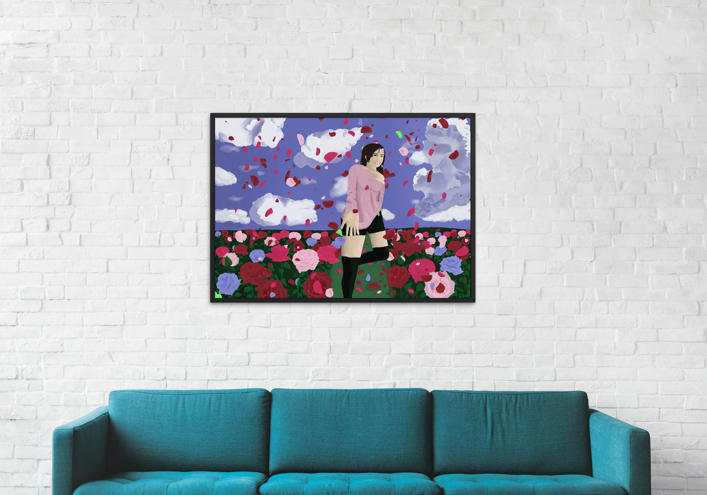 Rose colored matte posters