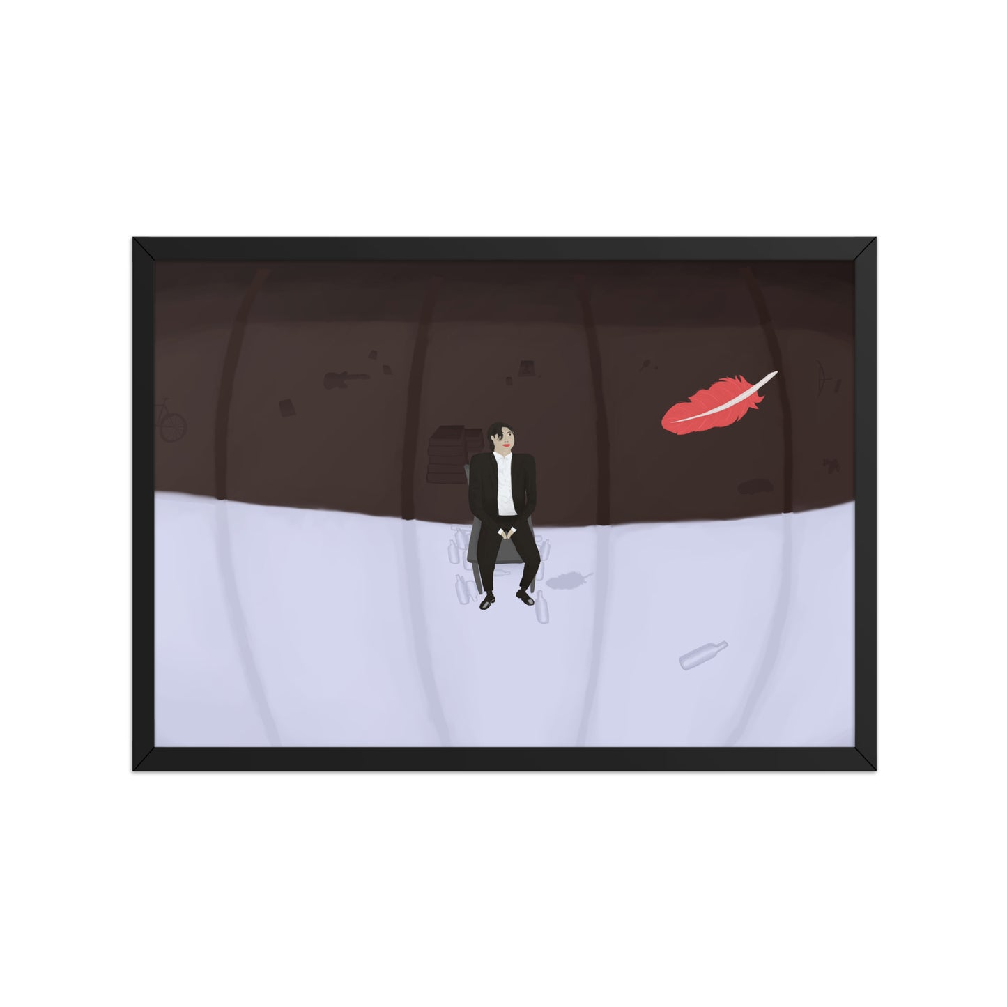 Weight of a Feather Matte poster