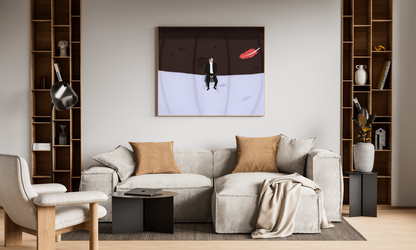 Weight of a feather Matte poster