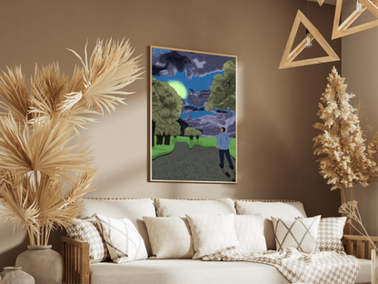 Beyond times of rain Matte poster