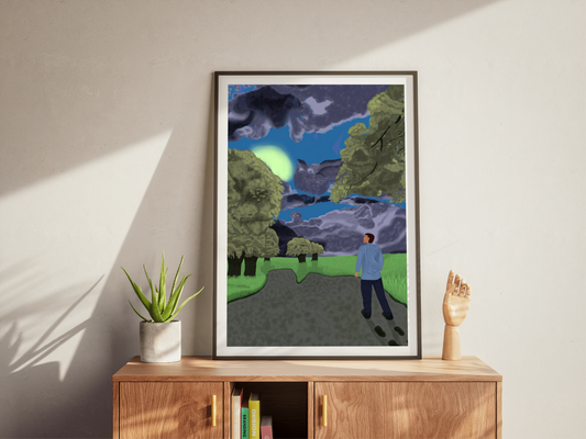 Beyond times of rain Matte poster